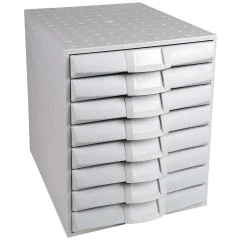 Module de rangement 8 tiroirs - Gris : EXACOMPTA The System Office photo