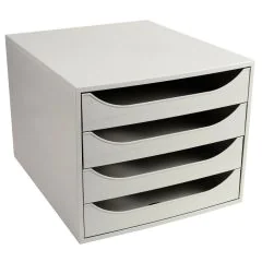 Module de rangement 4 tiroirs Ecobox - Gris EXACOMPTA Office Image