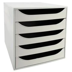 Module de rangement 5 tiroirs Ecobox+ - Gris EXACOMPTA Office Image