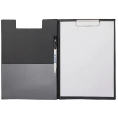 Porte Bloc Chemise A4 avec Pince Noir MAUL 23392-90