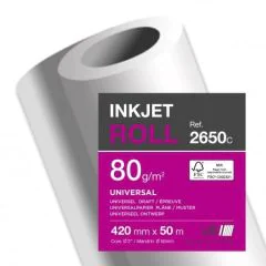 Papier pour Traceur jet d'encre - 420 mm x 50 m : CLAIREFONTAINE Visuel