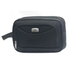 DAVIDT'S 269200-01 : Trousse de toilette en toile -  Noir