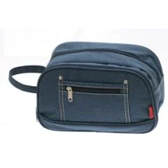 274003 DAVIDT'S :  Trousse de toilette en toile - Jean's 