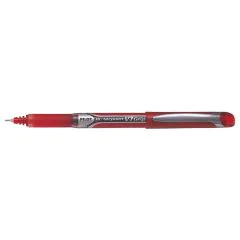 Stylo à capuchon roller à encre infalsifiable - Rouge : PILOT Hi-Tecpoint V7 Grip Visuel