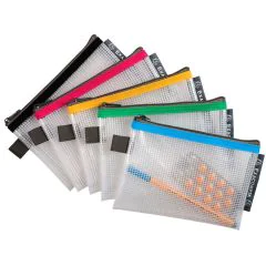 Pochettes à fermeture éclair - 170 x 120 mm - A6 - Assortiment EXACOMPTA