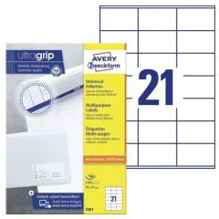 Photo Étiquettes adhésives ProNature - 70 x 41 mm AVERY