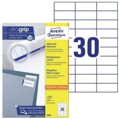 Photo Étiquettes adhésives ProNature 70 x 29,7 mm AVERY 3489