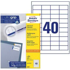 Photo Étiquettes adhésives ProNature 48,5 x 25,4 mm AVERY 3657
