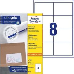Étiquettes adhésives 97 x 67,7 mm AVERY Ecologique Lot de 800