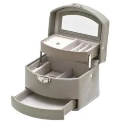 DAVIDT'S 367959-22 Boite à bijoux Euclide - Gris