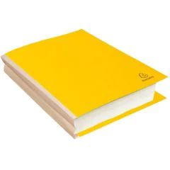 Chemise à soufflet Dos toilé Rock's - Jaune Citron EXACOMPTA Lot de 10 Exemple