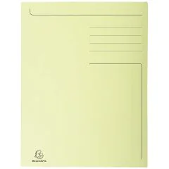 Chemise imprimée à 3 rabats 245 x 350 mm - Jaune : EXACOMPTA Forever