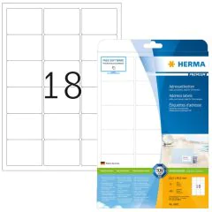 Étiquettes adhésives blanches 4501 Herma Application 