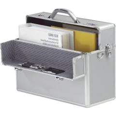 ALUMAXX 45100 Valise de pilote en aluminium - ALPHA Gris