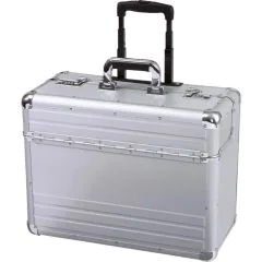 ALUMAXX Valise de pilote en aluminium avec trolley - OMEGA 45122