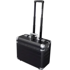 Valise de pilote avec trolley en aluminium Noir DISCOVERY d'ALUMAXX 45166
