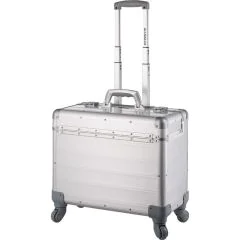 Valise de pilote à 4 roues en Aluminium - Argent : ALUMAXX Pandora 45168