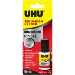 UHU : Colle instantanée avec pinceau - 5 g 45545