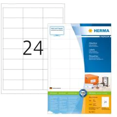 Étiquettes adhésives blanches - Multi-usages 4614  Herma 
