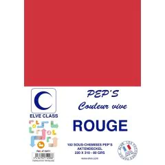 Sous-Chemise pour dossier A4 - Rouge ELVE Pep's Lot de 102