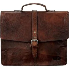 Cartable à bandoulière en cuir - JAYDEN Marron PRIDE et SOUL 47183 image