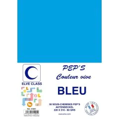 Sous-Chemise pour dossier A4 - Bleu ELVE Pep's Lot de 30
