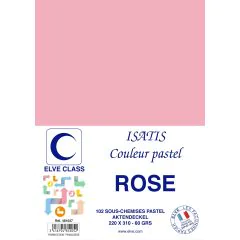 Sous-Chemise pour dossier A4 - Rose ELVE Isatis Lot de 102