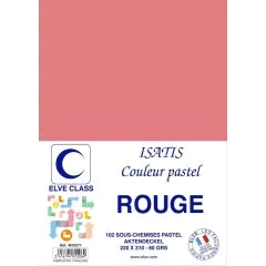 Sous-Chemise pour dossier A4 - Rouge ELVE Isatis Lot de 102