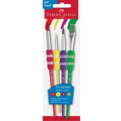 Kit de 4 pinceaux n° 2, 6, 10 et 12 : FABER-CASTELL image