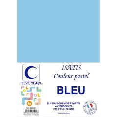 Sous-Chemise pour dossier A4 - Bleu ELVE Isatis Lot de 252