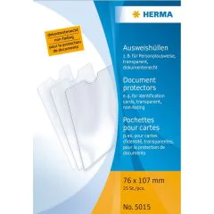 HERMA : Etui de protection pour document 76 x 107 mm 5015