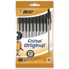 Photo BIC Stylo à bille Cristal Original Noir 830864 Sachet