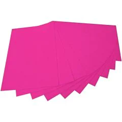 Feutrine de Bricolage - Rose vif - 200 x 300 mm : FOLIA Lot de 10 Visuel