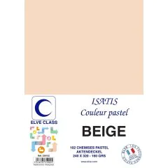 Chemise pour dossier A4 - 160 g - Beige ELVE Isatis Lot de 102