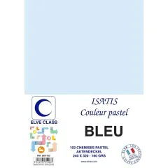 Chemise pour dossier A4 - 160 g - Bleu ELVE Isatis Lot de 102