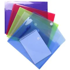 Lot de 5 Pochettes Enveloppes avec velcro - A4 Assortiment EXACOMPTA Photo