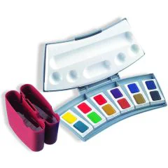 Photo Boite de 12 couleurs Aquarelles d’études : PELIKAN 725 D/12 image