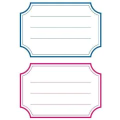 Etiquettes pour Livres avec marge - 78 x 53 mm - Bleu / Rouge : HERMA Visuel