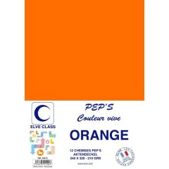 Chemise pour dossier A4 - Orange ELVE Pep's Lot de 12