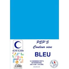 Chemise pour dossier A4 - Bleu ELVE Pep's Lot de 12