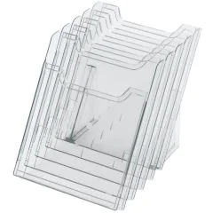 EXACOMPTA 60258 : Porte-documents de table - A4 vertical - Cristal