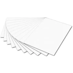 Carton de bricolage 500 x 700 mm - Blanc - 300 g/m² FOLIA image