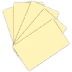 Carton de Bricolage 500 x 700 mm - Jaune paille - 300 g/m² : FOLIA Visuel