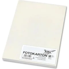 Carton de Bricolage A4 - Blanc perle - 300 g/m² : FOLIA Lot de 50 Visuel