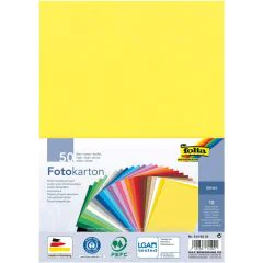 Carton de Bricolage A4 - Assortiment 300 g FOLIA Lot de 50