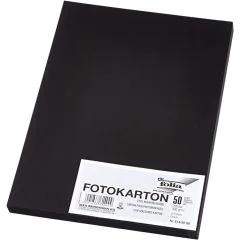 Carton de Bricolage A4 - Noir - 300 g/m² : FOLIA Lot de 50 Visuel