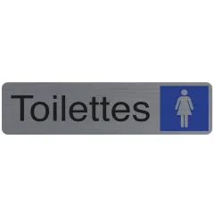 Plaque adhésive de signalisation - Toilettes Femme : EXACOMPTA image