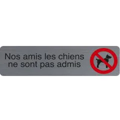 Plaque adhésive de signalisation - Nos amis les chiens : EXACOMPTA image