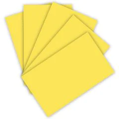Carton de Bricolage 700 x 1000 mm - Jaune Citron - 300 g/m² FOLIA Lot de 10