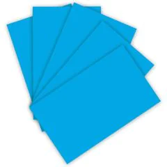 Carton de Bricolage 700 x 1000 mm - Bleu Pacifique - 300 g/m² FOLIA Lot de 10
